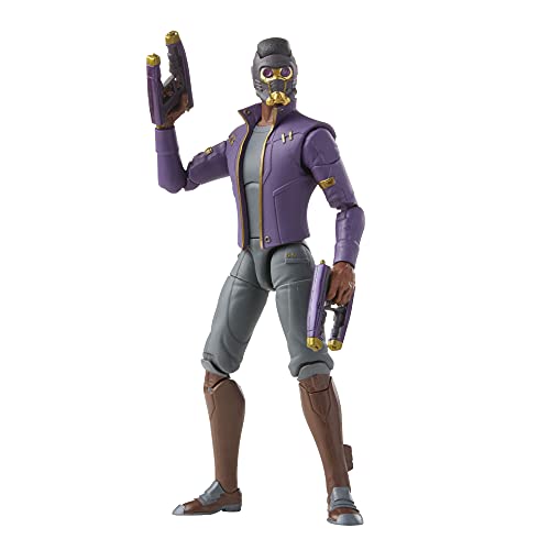 Hasbro Marvel Legends Series 6-inch Scale Action Figure Toy T'Challa Star-Lord, Premium Design, 1 Figure, 3 Accessories, and Build-A-Figure Part, F0329