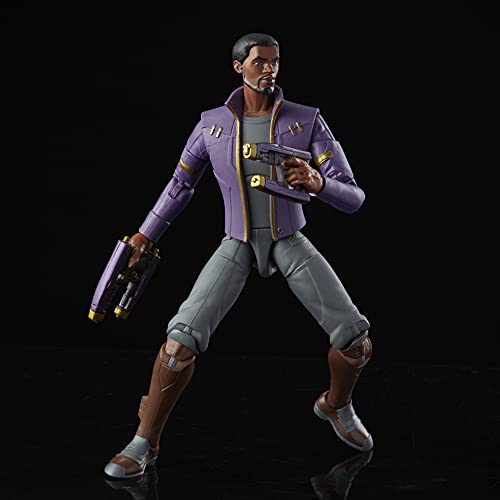 Hasbro Marvel Legends Series 6-inch Scale Action Figure Toy T'Challa Star-Lord, Premium Design, 1 Figure, 3 Accessories, and Build-A-Figure Part, F0329