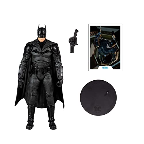 McFarlane Toys Batman: The Batman (Movie) 7" Action Figure with Accessories, Multicolor, 15076