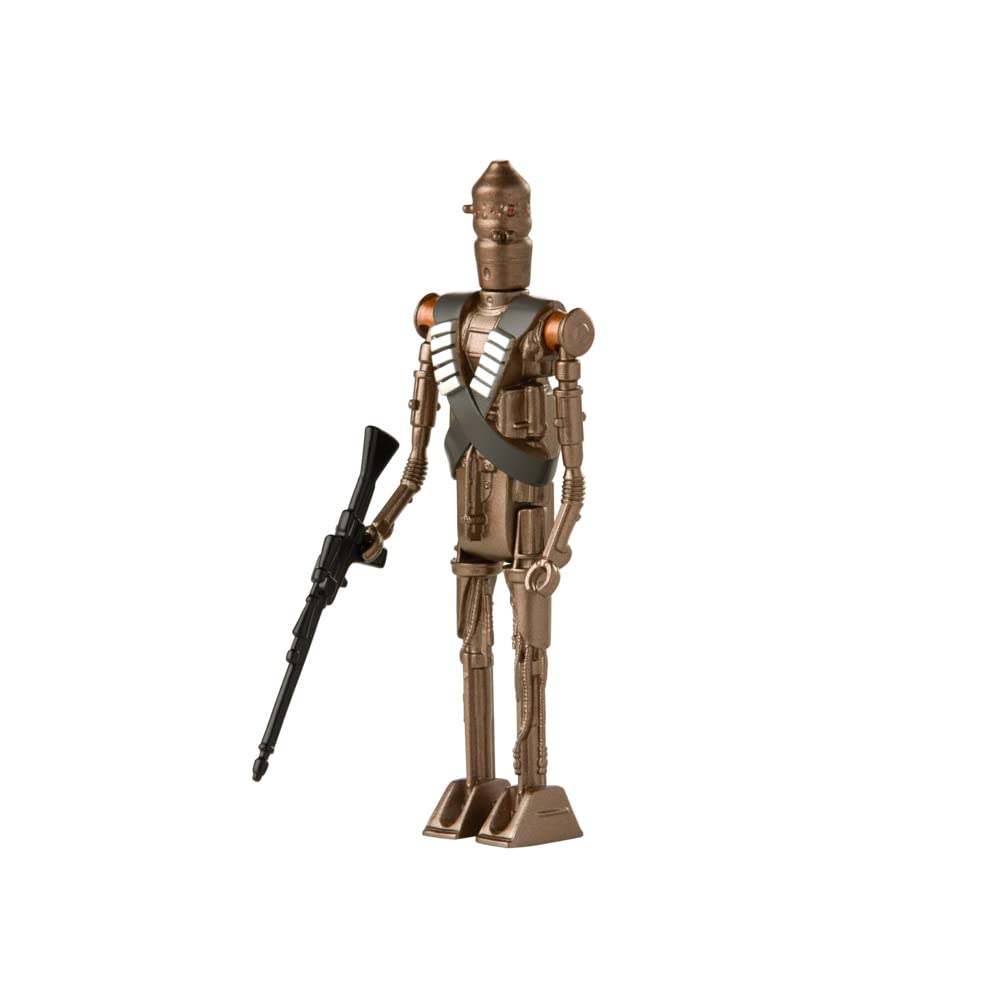 Star Wars Retro Collection IG-11 Toy 3.75-Inch-Scale The Mandalorian Collectible Action Figure with Accessories, Toys for Kids Ages 4 and Up