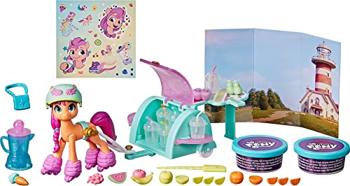 Hasbro My Little Pony: A New Generation Movie Story Scenes Mix and Make Sunny Starscout - Toy with Compound, 25 Accessories, 3-Inch Pony F2934