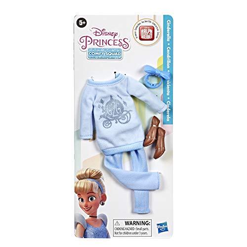 Hasbro Disney Princess Comfy Squad Fashion Pack for Cinderella Doll, Clothes for Disney Fashion Doll Inspired by Ralph Breaks The Internet Movie