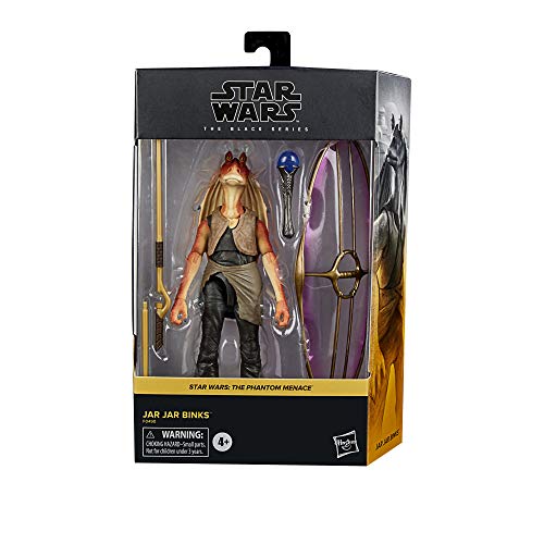 Star Wars The Black Series Jar Jar Binks 6-Inch-Scale Star Wars: The Phantom Menace Collectible Deluxe Action Figure, Kids Ages 4 and Up