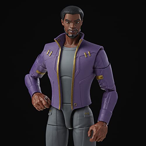 Hasbro Marvel Legends Series 6-inch Scale Action Figure Toy T'Challa Star-Lord, Premium Design, 1 Figure, 3 Accessories, and Build-A-Figure Part, F0329