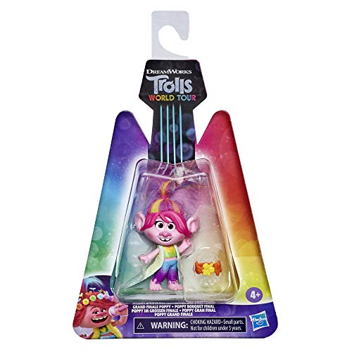 Trolls DreamWorks World Tour Grand Finale Poppy, Collectible Doll with Headband Accessory, Toy Figure Inspired by The Movie, Kids 4 and Up