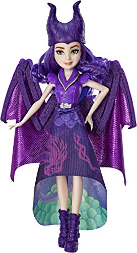 Hasbro Disney Descendants Dragon Queen Mal, Fashion Doll Transforms to Winged Dragon