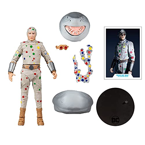 McFarlane Toys - DC Multiverse - Suicide Squad - Polka Dot Man 7 Inch Action Figure with Build-A-King Shark Pieces, Multicolor (Model Number: 15433)