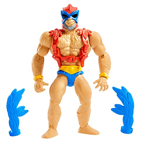 Masters of the Universe Origins Stratos Action Figure with Accessories, Collectible Gift for Motu Fans Ages 6 Years & Older