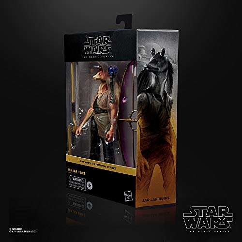 Star Wars The Black Series Jar Jar Binks 6-Inch-Scale Star Wars: The Phantom Menace Collectible Deluxe Action Figure, Kids Ages 4 and Up