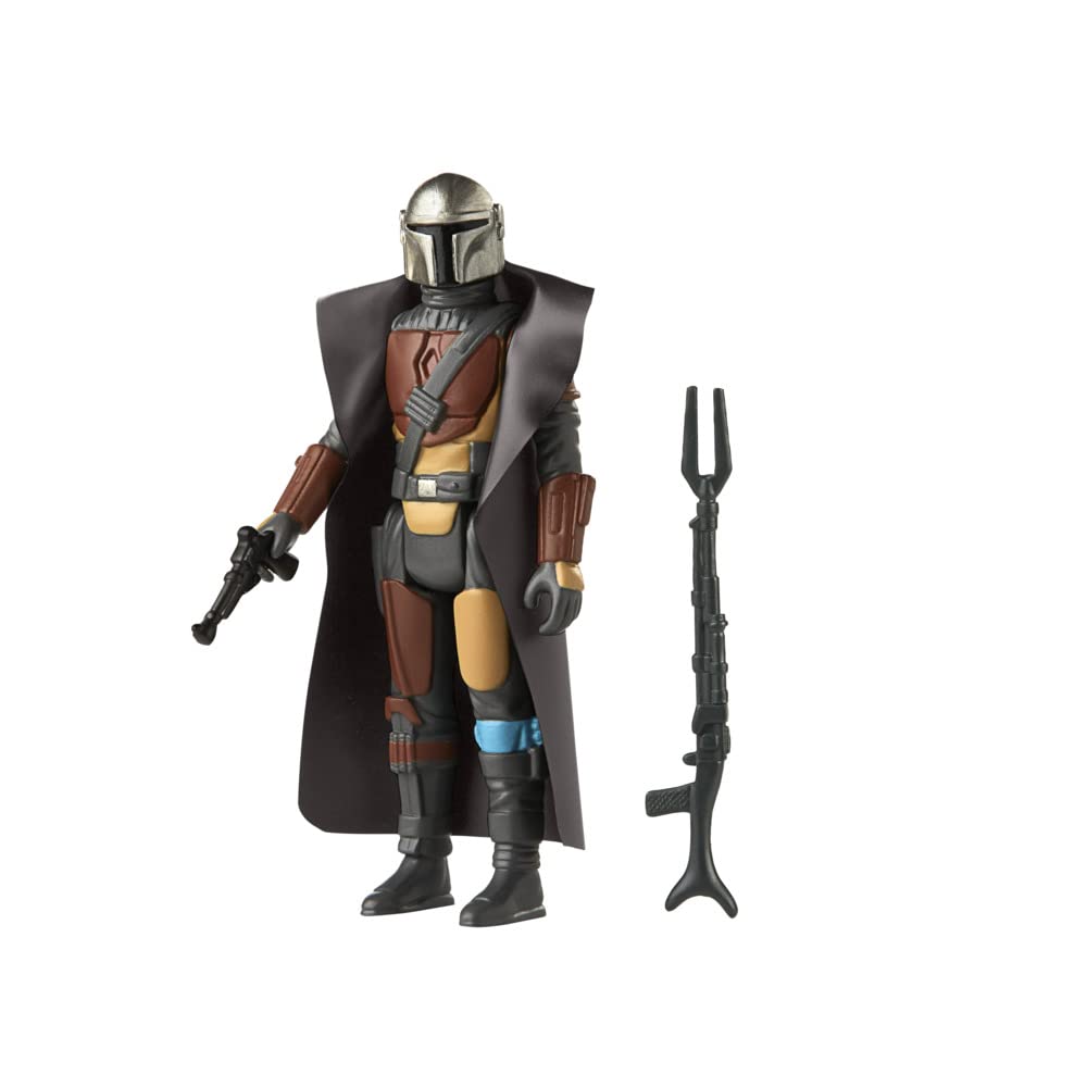 Star Wars Retro Collection The Mandalorian Toy 3.75-Inch-Scale Collectible Action Figure with Accessories, Toys for Kids Ages 4 and Up