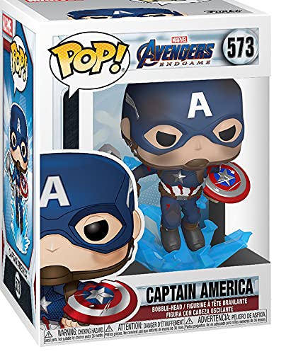Funko Pop! Marvel Avengers Endgame #573 Captain America (Broken Shield & Mjolnir) Vinyl Figure