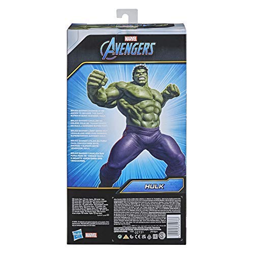 Marvel Avengers Titan Hero Series Blast Gear Deluxe Hulk Action Figure, 12-Inch Toy, Inspired by Marvel Comics, for Kids Ages 4 and Up