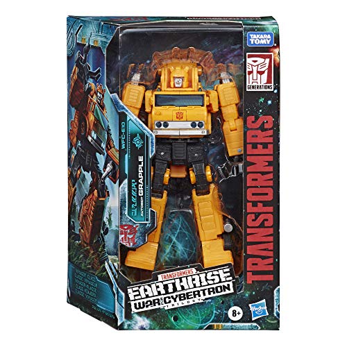 Transformers Toys Generations War for Cybertron: Earthrise Voyager WFC-E10 Autobot Grapple Action Figure - Kids Ages 8 and Up, 7-inch