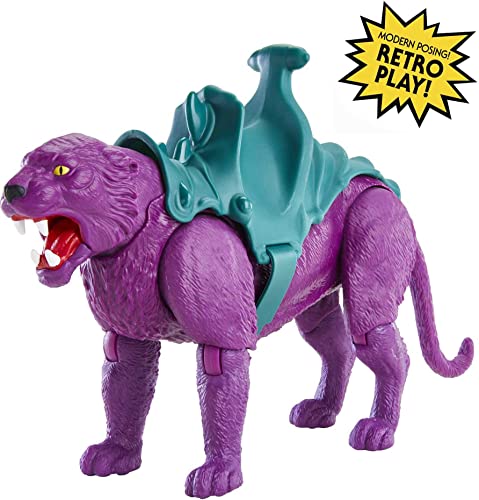 Masters of the Universe Origins Toys, MOTU Panthor Action Figure, Panther-Like Beast, Animal Character Collectible