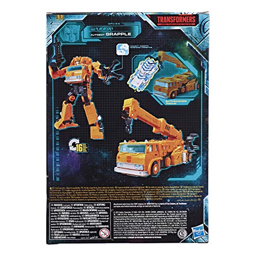 Transformers Toys Generations War for Cybertron: Earthrise Voyager WFC-E10 Autobot Grapple Action Figure - Kids Ages 8 and Up, 7-inch