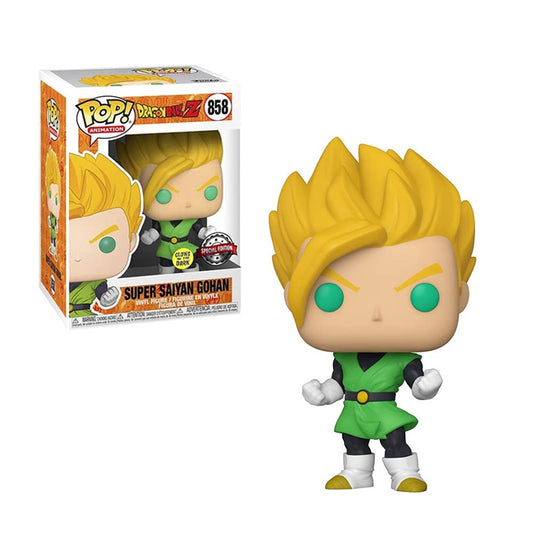 Funko POP Animation Dragon Ball Z Super Saiyan Gohan Glow-in-The-Dark Pop Entertainment Earth Exclusive