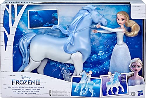 Disney's Frozen 2 Elsa and Swim and Walk Nokk, Toy for Kids, Frozen Dolls Inspired by Disney's Frozen 2