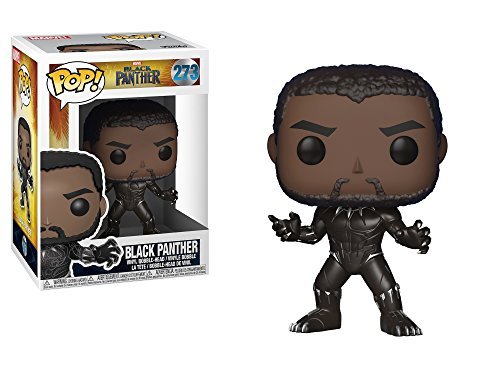 Funko POP! Marvel: Black Panther Movie - Black Panther (Styles May Vary) Collectible Figure Grey, 2.5 x 2.5 Inch