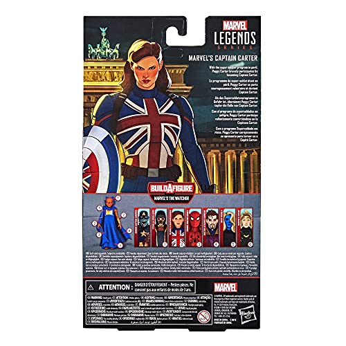Hasbro Marvel Legends Series 6-inch Scale Action Figure Toy Marvel’s Captain Carter, Premium Design, 1 Figure, 1 Accessory, and 2 Build-a-Figure Parts, F0331
