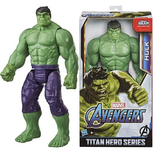 Marvel Avengers Titan Hero Series Blast Gear Deluxe Hulk Action Figure, 12-Inch Toy, Inspired by Marvel Comics, for Kids Ages 4 and Up