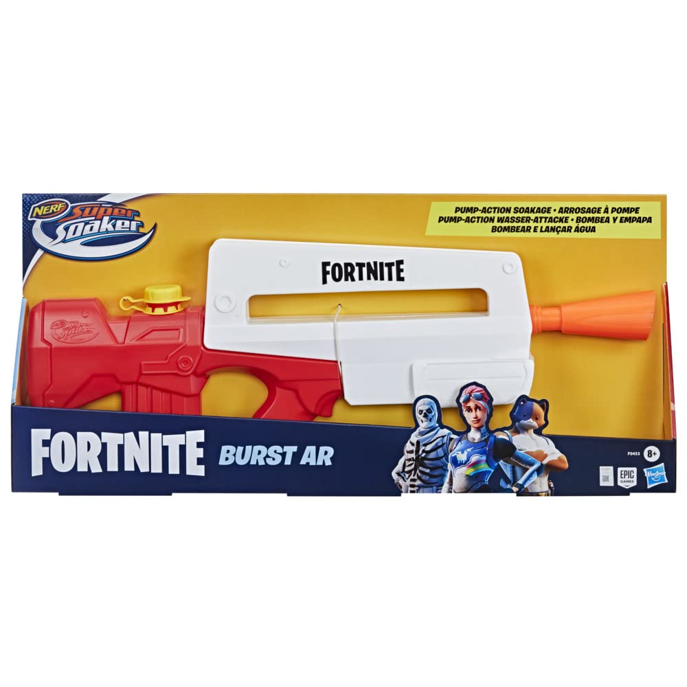 Nerf Super Soaker Fortnite Burst AR Water Blaster -- Pump-Action Soakage for Outdoor Summer Water Games -- for Youth, Teens, Adults