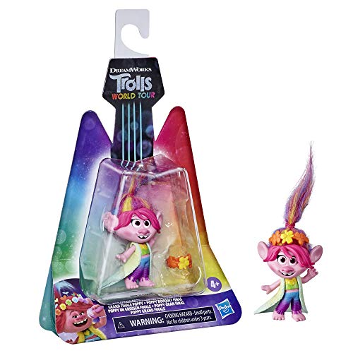 Trolls DreamWorks World Tour Grand Finale Poppy, Collectible Doll with Headband Accessory, Toy Figure Inspired by The Movie, Kids 4 and Up