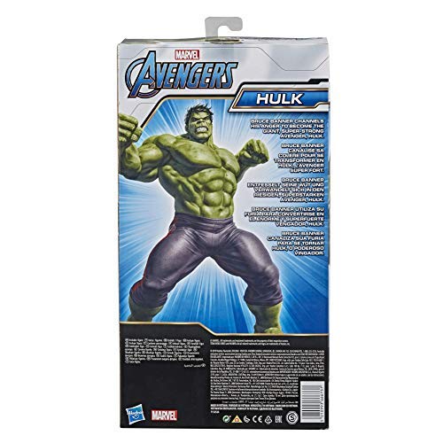 Marvel Avengers Titan Hero Series Blast Gear Deluxe Hulk Action Figure, 12-Inch Toy, Inspired by Marvel Comics, for Kids Ages 4 and Up