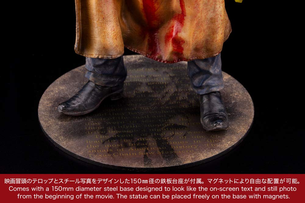 Kotobukiya The Texas Chainsaw Massacre: Leatherface (1974) ArtFX Statue, Multicolor