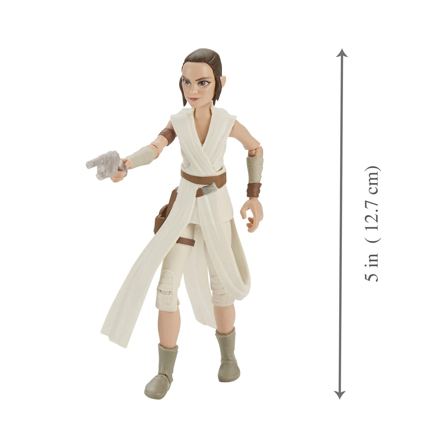 Hasbro Star Wars Galaxy of Adventures Star Wars: The Rise of Skywalker Rey 5-Inch-Scale Action Figure Toy with Fun Lightsaber Action Move