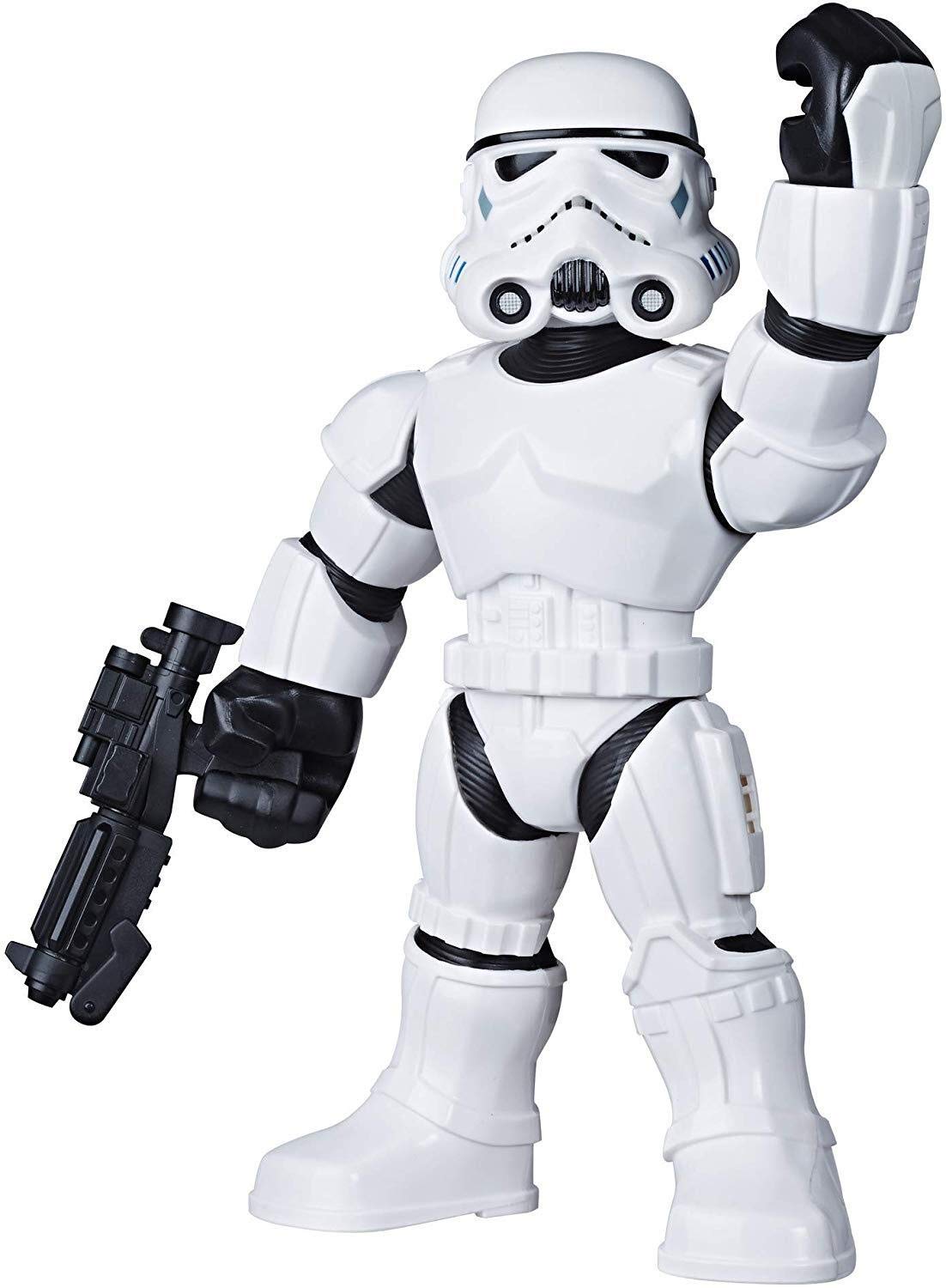 Star Wars Galactic Heroes Mega Mighties Stormtrooper 10-Inch Action Figure with Blaster Accessory, Toys for Kids Ages 3 and Up