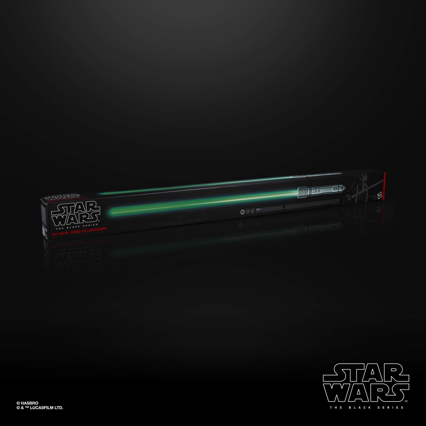 Star Wars The Black Series Kit Fisto Force FX Lightsaber with LEDs and Sound Effects, Collectible Roleplay Item with Removable Blade