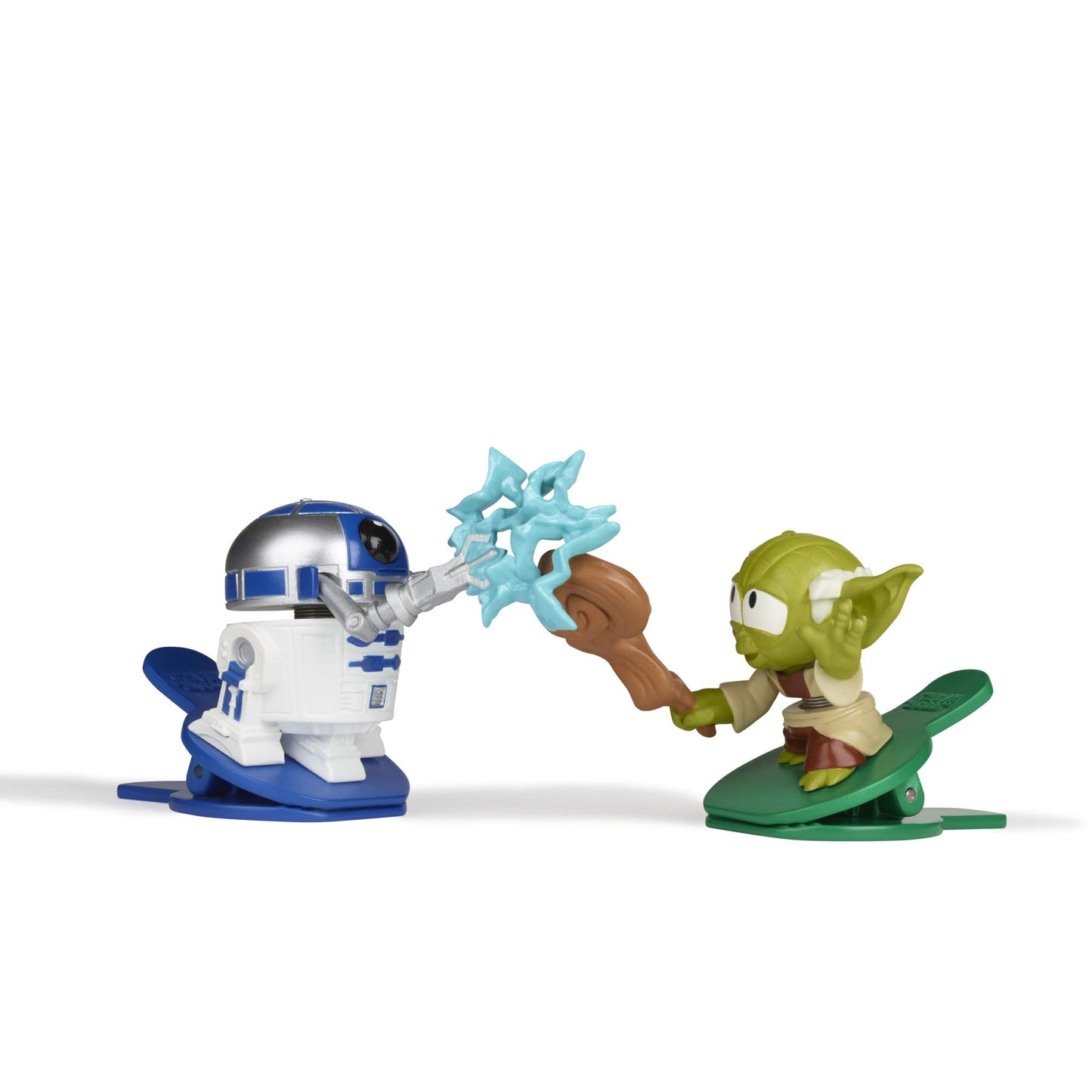 Star Wars Battle Bobblers R2-D2 Vs Yoda Clippable Battling Action Figure 2-Pack, Bobbling Toys for Kids Ages 4 and Up