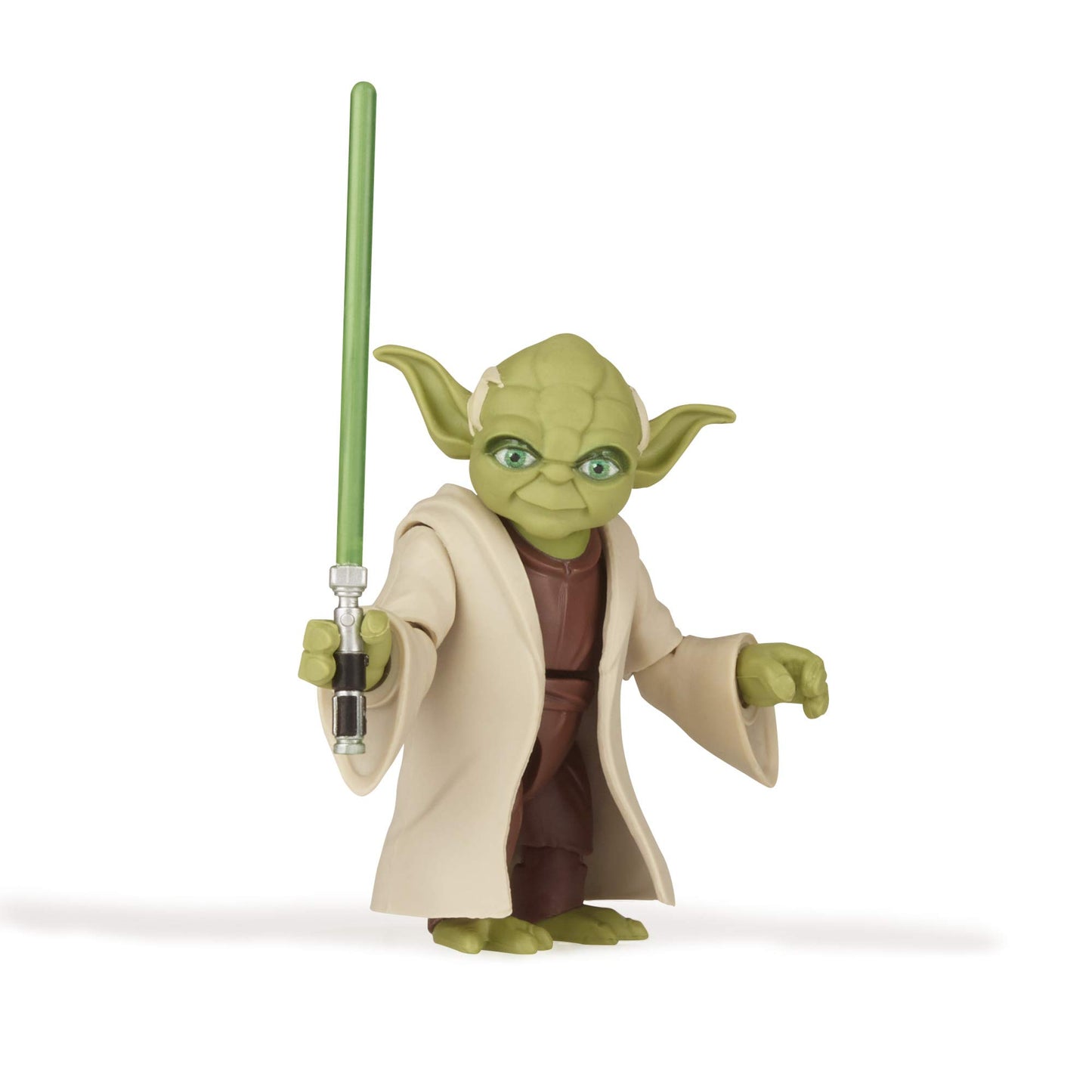 Star Wars Galaxy of Adventures Yoda Toy 5-inch Scale Action Figure with Fun Lightsaber Accessory Feature, Toys for Kids Ages 4 and Up