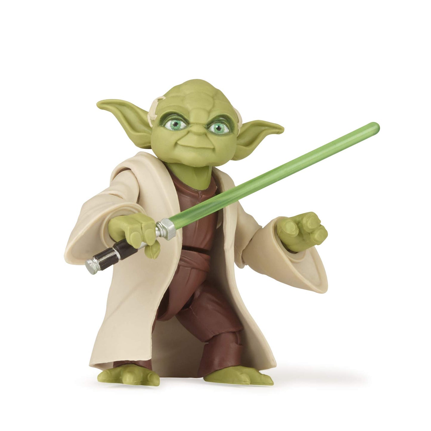 Star Wars Galaxy of Adventures Yoda Toy 5-inch Scale Action Figure with Fun Lightsaber Accessory Feature, Toys for Kids Ages 4 and Up