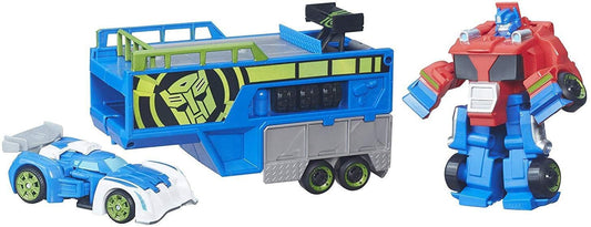 Playskool Heroes Transformers Rescue Bots Optimus Prime Racing Trailer