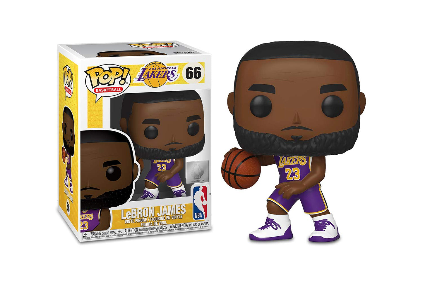 NBA Stars: Lakers - Lebron James (Purple) Pop Figure