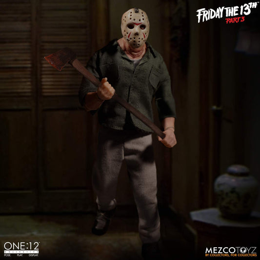 Mezco Toys One:12 Collective: Friday The 13th Part 3: Jason Voorhees Action Figure