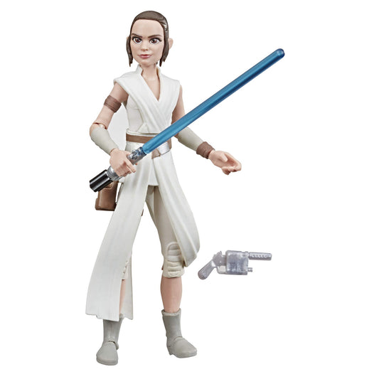 Hasbro Star Wars Galaxy of Adventures Star Wars: The Rise of Skywalker Rey 5-Inch-Scale Action Figure Toy with Fun Lightsaber Action Move