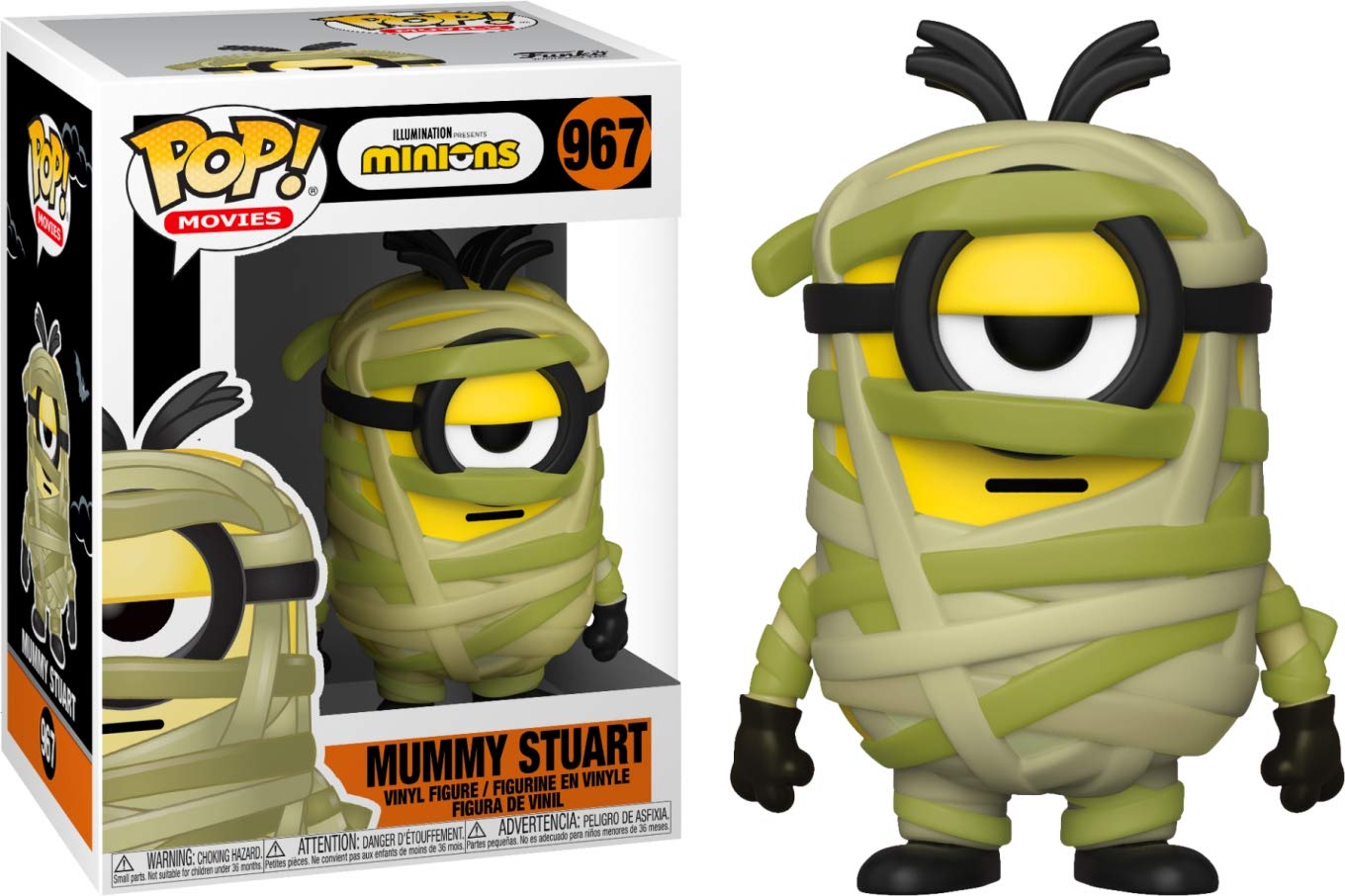 Funko Pop! Movies: Minions - Mummy Stuart, Multicolor