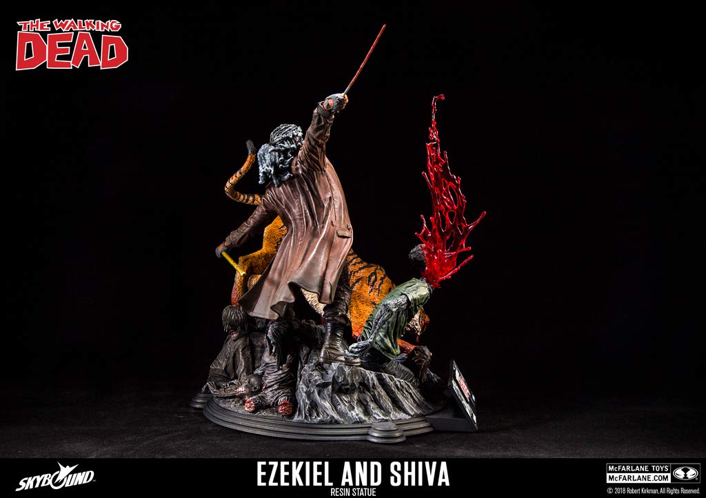 McFarlane Toys 14666-0 The Walking Dead Ezekiel and Shiva Limited Edition Resin Statue Action Figure