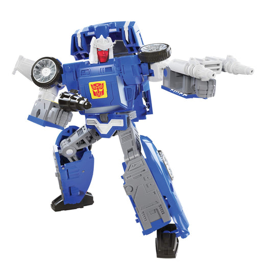 Transformers Toys Generations War for Cybertron: Kingdom Deluxe WFC-K26 Autobot Tracks Action Figure - Kids Ages 8 and Up, 5.5-inch