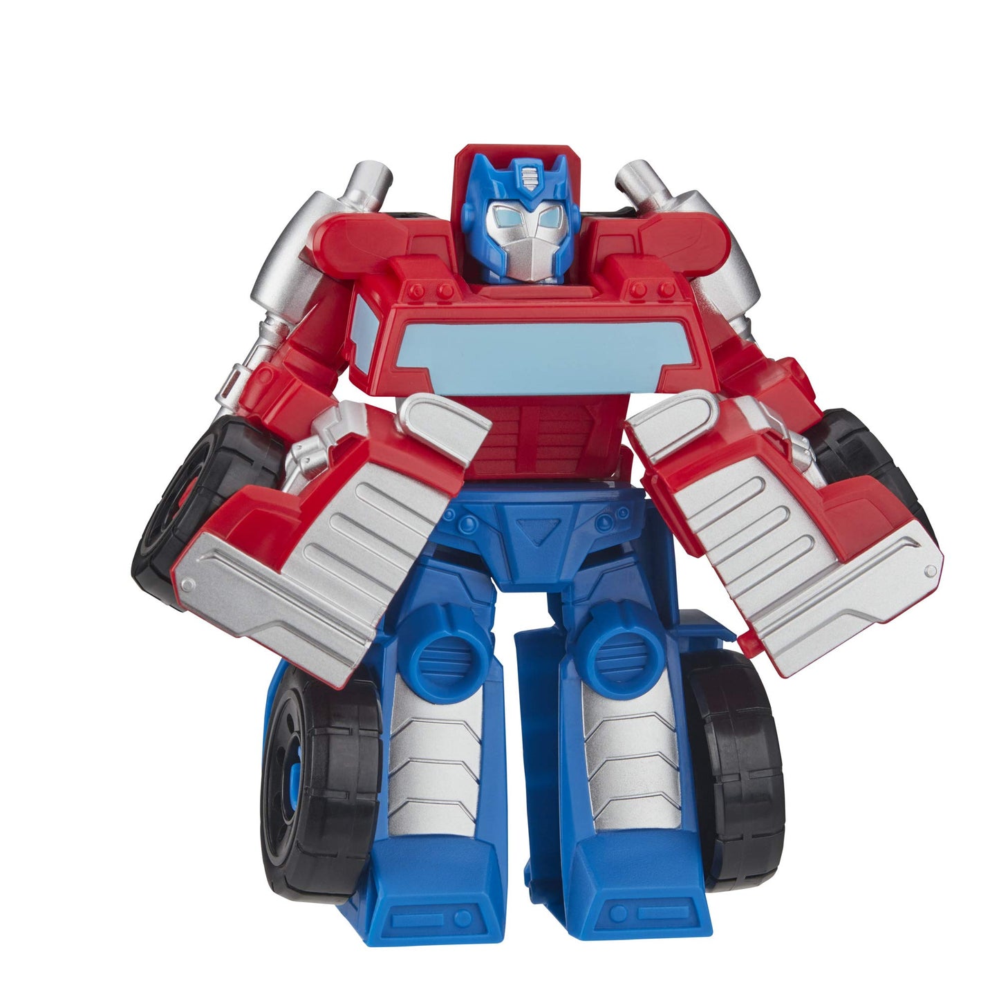 Hasbro Playskool Heroes Transformers Rescue Bots Academy Optimus Prime Converting Toy, 4.5-Inch Action Figure, Toys for Kids Ages 3 and Up