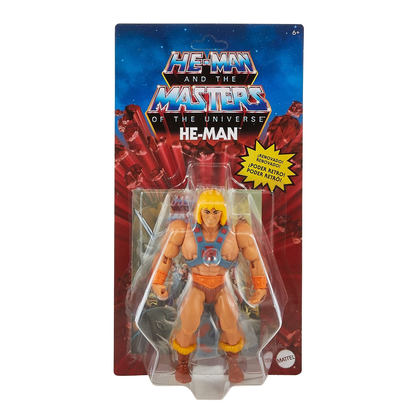 Masters of the Universe Origins He-Man 5.5-in Action Figure, Battle Figures for Storytelling Play and Display
