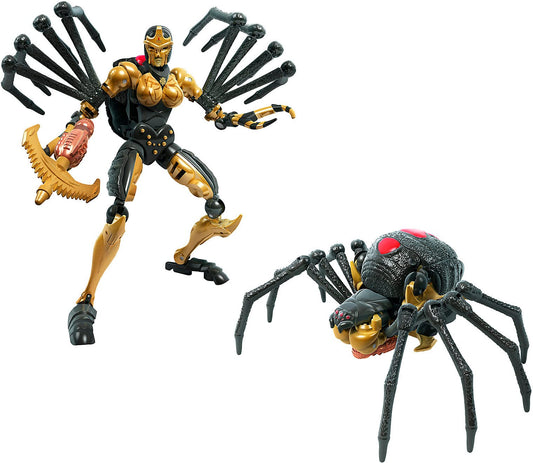 Transformers Toys Generations War for Cybertron: Kingdom Deluxe WFC-K5 Blackarachnia Action Figure - Kids Ages 8 and Up, 5.5-inch