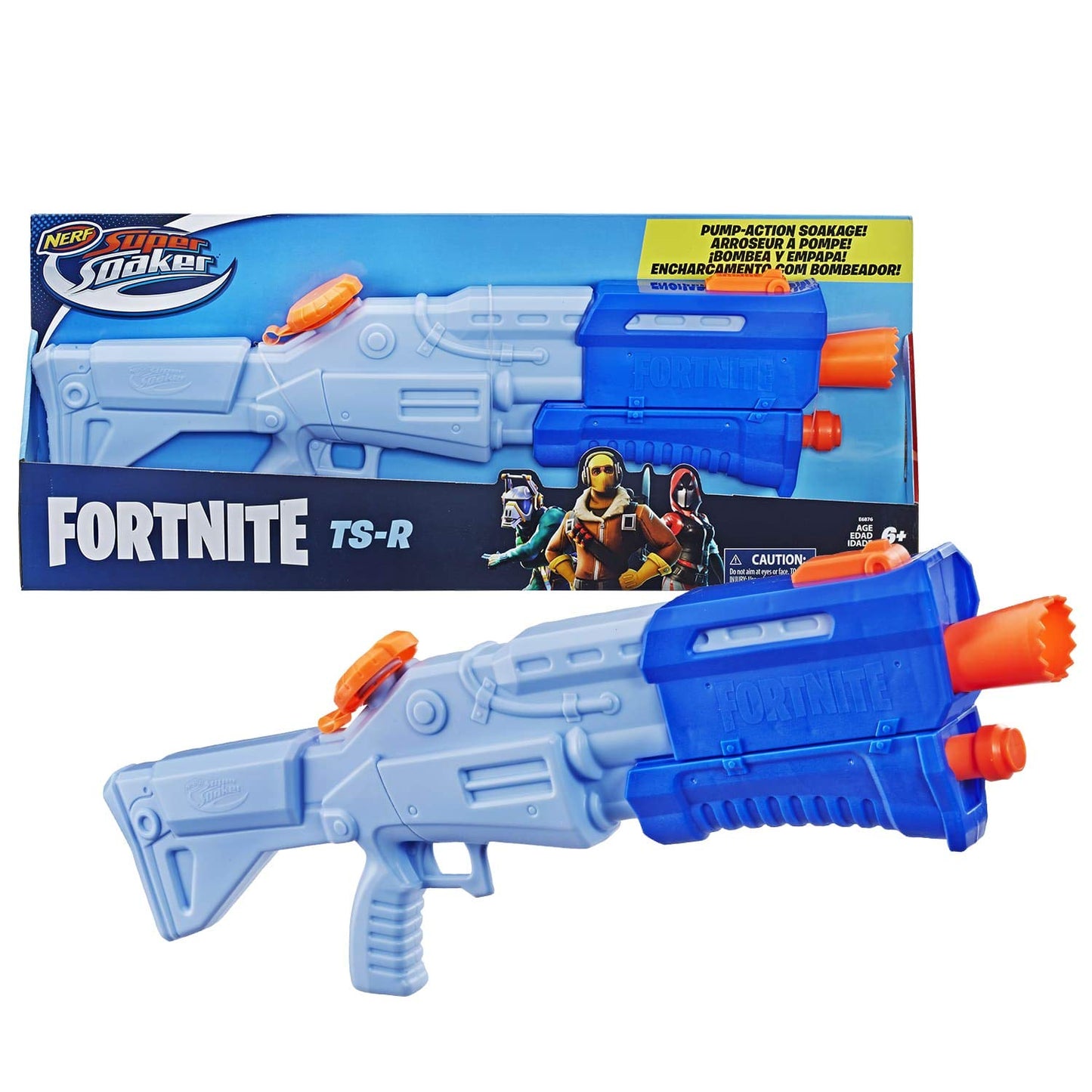 Fortnite TS-R Nerf Super Soaker Water Blaster Toy -- Pump Action -- 36 Fluid Ounce Capacity -- for Kids, Teens, Adults