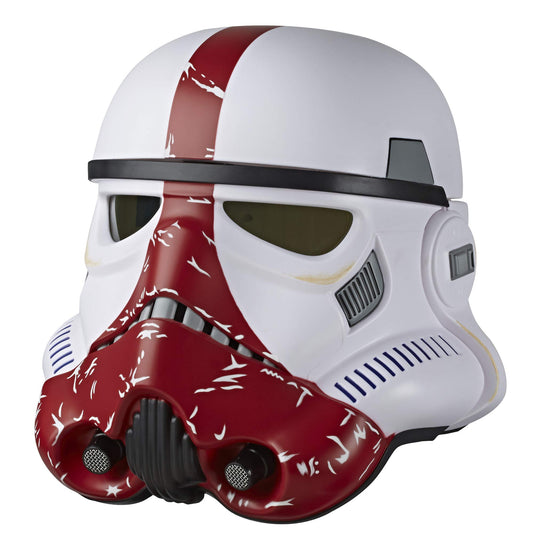 Star Wars The Black Series The Mandalorian Incinerator Stormtrooper Premium Electronic Helmet, Roleplay Collectible