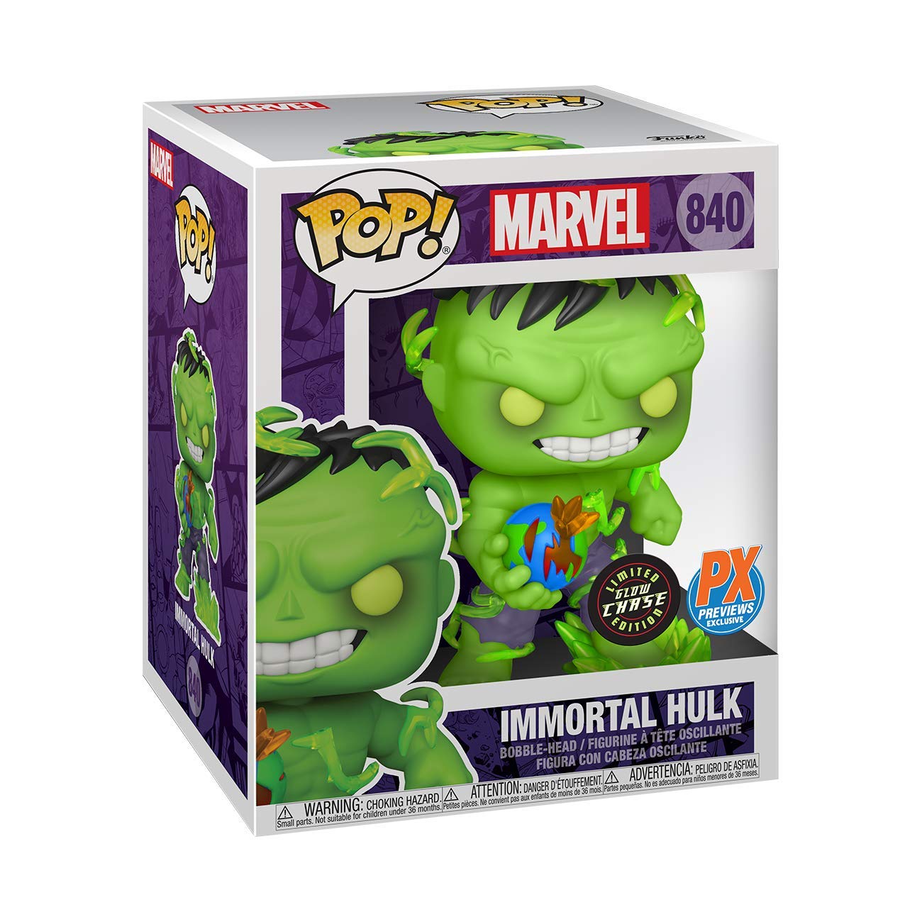 Funko Pop! Marvel Super Heroes: The Immortal Hulk 6" Deluxe Vinyl Figure, Multicolor