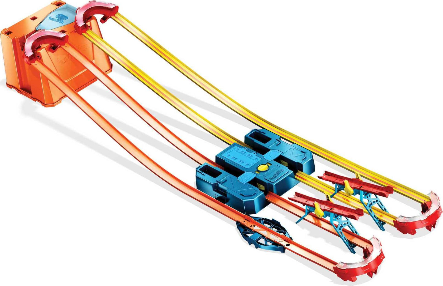 Hot Wheels Track Builder Unlimited Power Boost Box Compatible id Four Plus Builds 20 feet of Track Gift idea for Kids 6, 7, 8, 9, 10 and Older