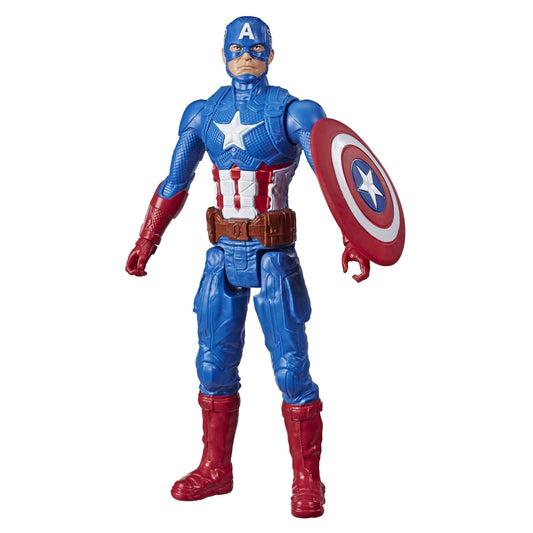 Marvel Avengers Titan Hero Series Captain America Action Figure, 12-Inch Toy, Inspired by Marvel Universe, for Kids Ages 4 and Up
