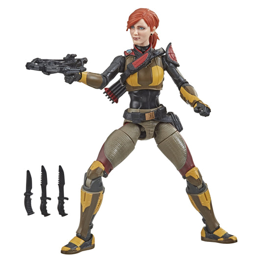 Hasbro G.I. Joe Classified Series Scarlett Field Variant Action Figure 05 Collectible Premium Toy with Accessories 6-Inch-Scale, Custom Package Art